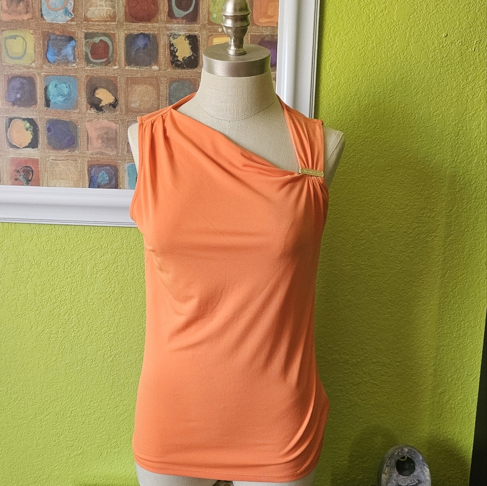 Michael Kors Vibrant Orange Top